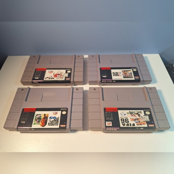 -NHL 96 -MADDEN 95 -NBA LIVE 95 -FIFA 96 (SNES) - Picture 2 of 14